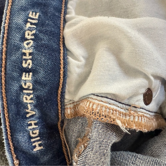 American Eagle Outfitters High V Rise Shortie Shorts - Picture 4 of 4